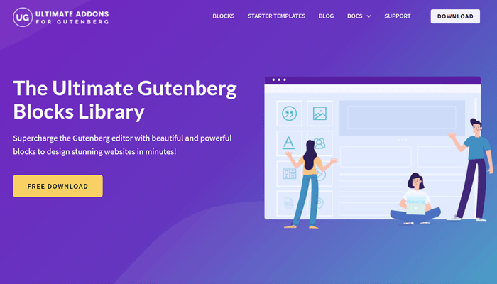 astra theme examples ultimate gutenberg