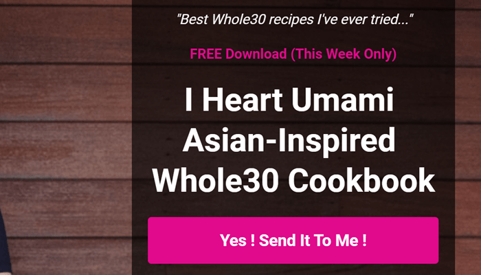 best leadpages examples whole30 cookbook