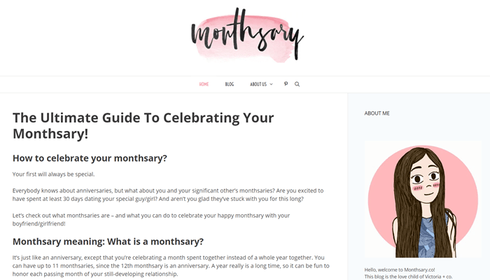 bluehost website examples monthsary