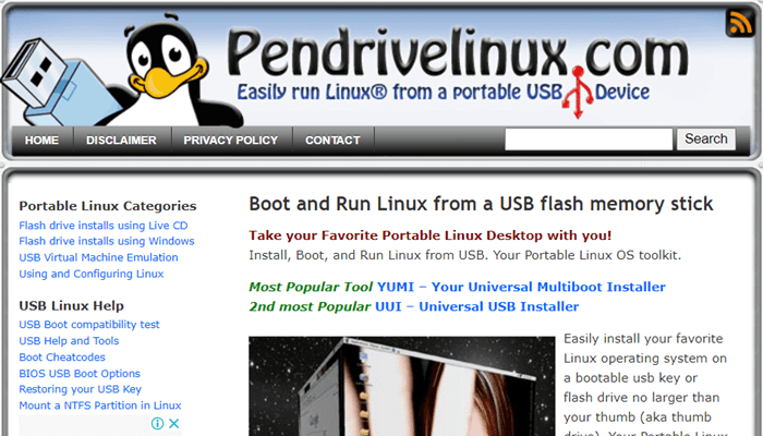 bluehost website examples pendrive linux