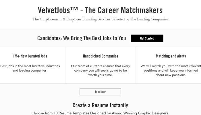 bluehost website examples velvet jobs