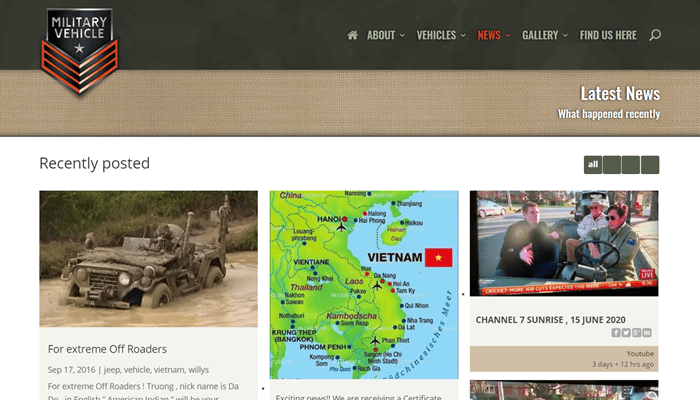 divi blog examples military vehicle