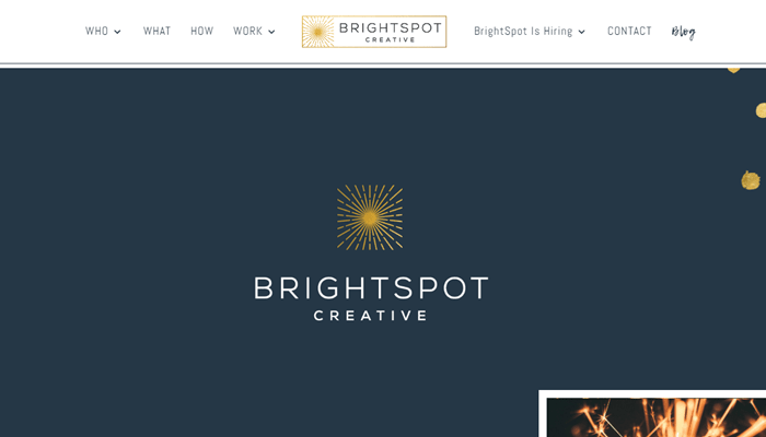 divi portfolio examples bright spot creative