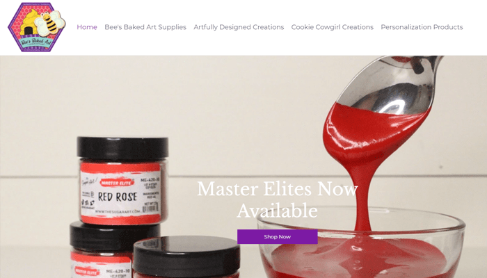 divi theme examples bees baked art supplies