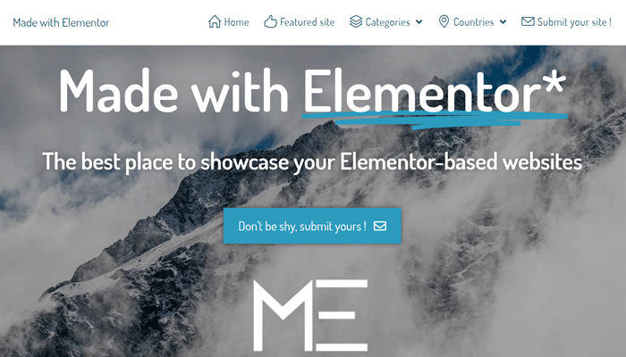 elementor examples made with elementor