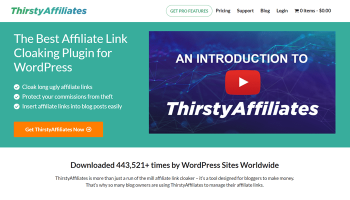 elementor examples thirsty affiliates