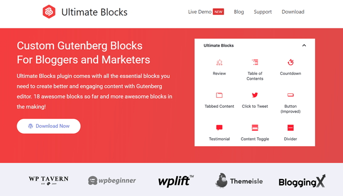 elementor examples ultimate blocks