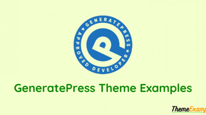 generatepress theme examples