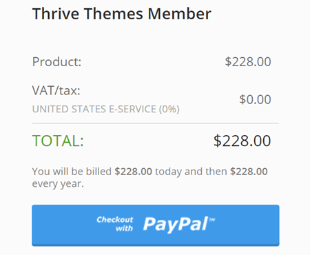 thrive themes price